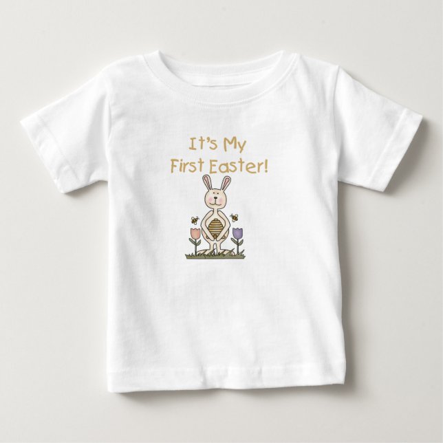 Boy Bunny First Påsk Tshirt Tee Shirt (Framsida)