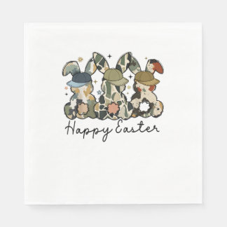 Boy Bunny Rabbit Anka Camo Camouflage Hat Boll Cap Pappersservett