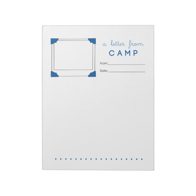 Boy Camp Stationery Camp Brev Anteckningsblock (Roterad)