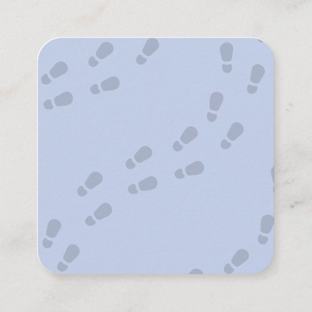 Boy Cute Detective Birthday Invitation Tilläggskort (Baksida)