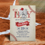 Boy Cute Elephant Baseball Baby Shower Inbjudningar<br><div class="desc">Boy Cute Elephant Baseball Baby Shower-inbjudningar.</div>