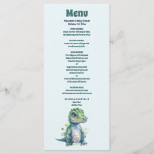 Boy Dinosaur Baby Shower Meny