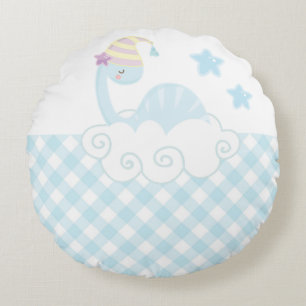 Boy Dinosaur Sleeping Dekorativ kudde