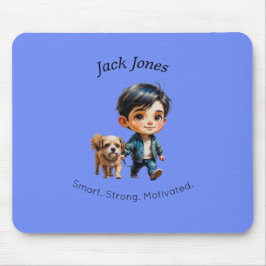 Boy & Dog Back to School Custom Design Musmatta