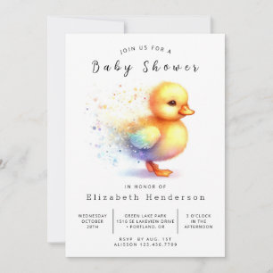 Boy Editable Anka Baby Shower Inbjudningar