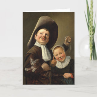 Boy, Eel, Girl och Cat av Judith Jans Leyster Kort