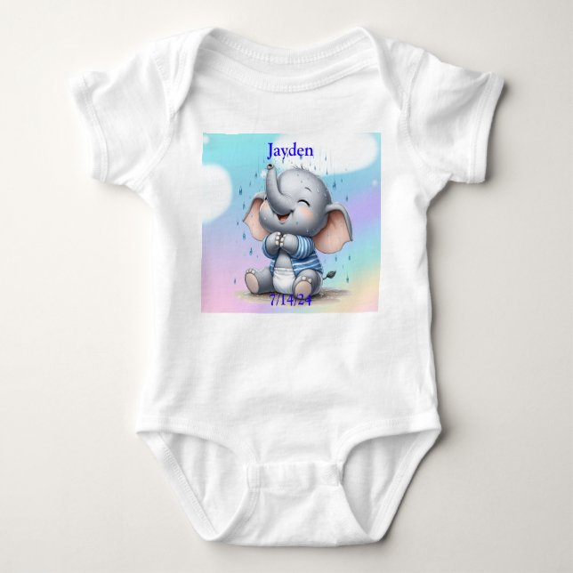Boy Elephant T Shirt (Framsida)