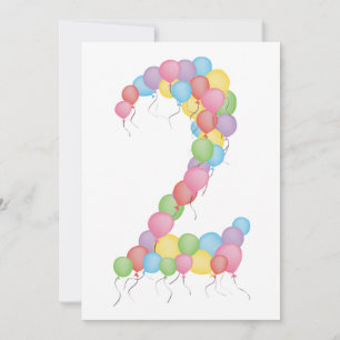Boy eller Girl 2 Birthday Party Anpassningsbar Inb Inbjudningar