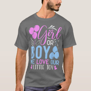Boy eller Girl Balloons Baby Se Gender Reveal Part T Shirt