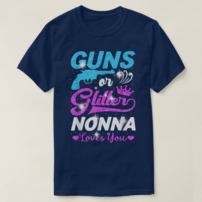 Boy eller Girl eller Blue Nonna Kärlek du Gender ä T Shirt (Design framsida)