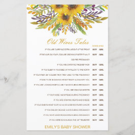 Boy eller Girl Gamves Tale Baby Shower med svar