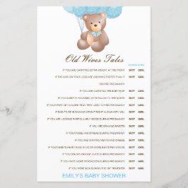 Boy eller Girl Gamves Tale Baby Shower med svar