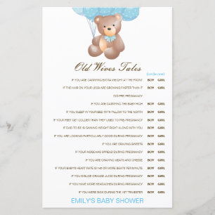 Boy eller Girl Gamves Tale Baby Shower med svar