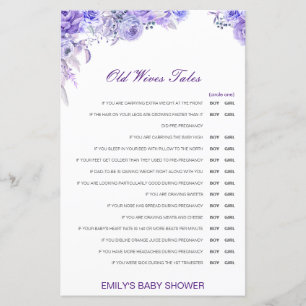 Boy eller Girl Gamves Tale Baby Shower med svar