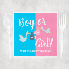 Boy eller Girl vad Baby kommer att bli Gender i Pa Pappersservett
