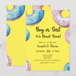 Boy eller Girl! Vi vet! Inbjudan till gender Revea