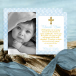 Boy Eternity Ringar Kor Photo Baptism Tack<br><div class="desc">Lägg bara till ditt dyrbara lilla foto från färg eller svart och vitt och baptism/ett "tack"-meddelande och namn för att anpassa det här söta ringarna från faderskapet till det kristna kor. Ursprunglig design efter Helgdag Hearts Designs (alla höger reserverade).</div>