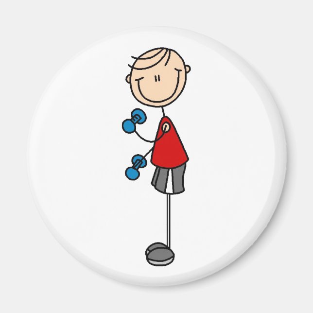 Boy Exercising Magnet (Framsidan)