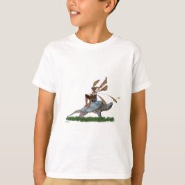 Boy Fairy Riding on Turtle Children's T-Shirt