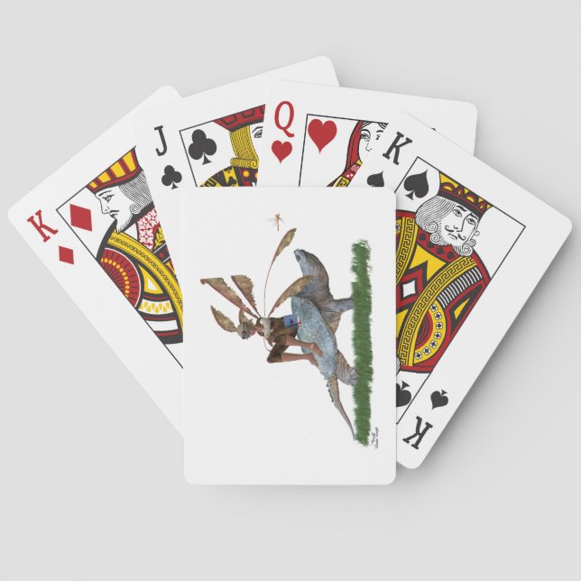 Boy Fairy Riding på klassiska uppspelningskort för Casinokort (Baksidan)