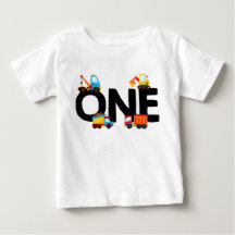 Boy First Birthday Construction Lastbil