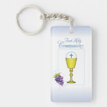 Boy First Communion, Chalice with Host and Grapes