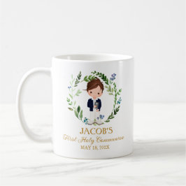Boy First Communion Favors - Navy Suite Kaffemugg