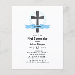 Boy First Heliga Communion Flygblad