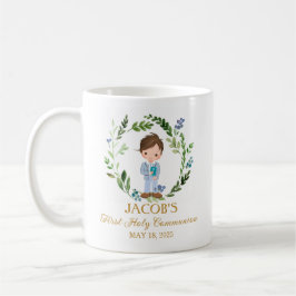 Boy First Holy Communion Ceramic Mug 11 oz Kaffemugg