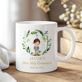 Boy First Holy Communion Ceramic Mug 11 oz Kaffemugg