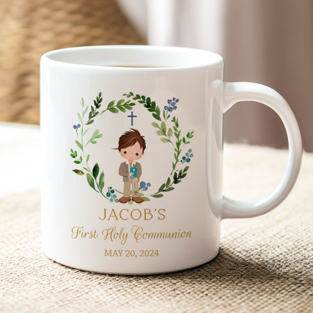 Boy First Holy Communion Favor Ceramic Mug 11 oz Kaffemugg (Skapare uppladdad)