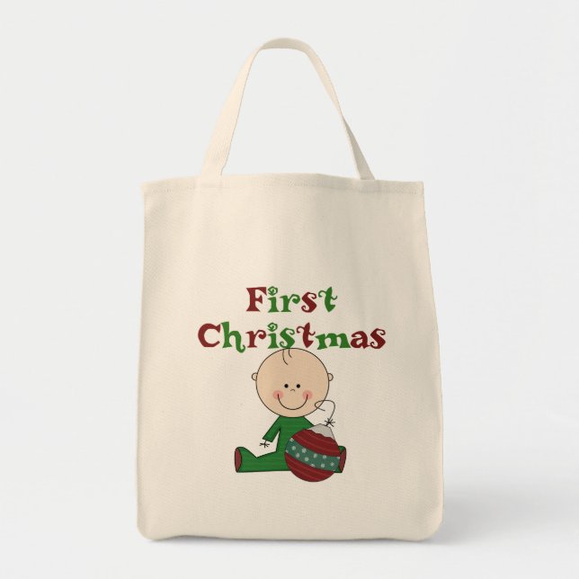 Boy First jul Tote Bag Tygkasse (Framsidan)