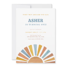 Boy First Resa runt Sol:s födelsedagsinbjudan