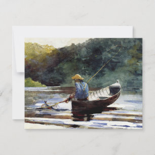 Boy Fishing, bra konst av Winslow Homer