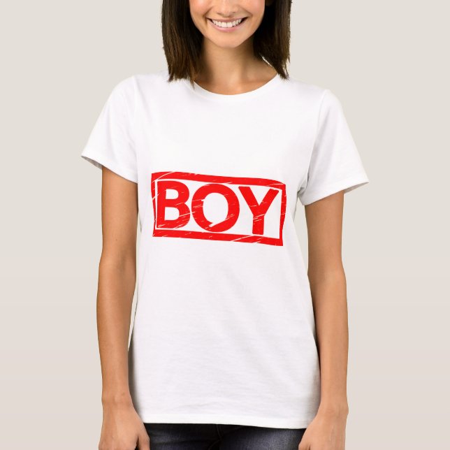 Boy Frimärke T Shirt (Framsida)