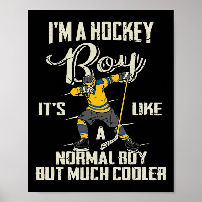 Boy Funny Dabbing Player Boys Kids Bzr Poster (Framsidan)
