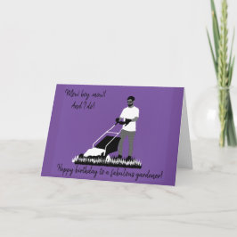 Boy Gardener Birthday Card Kort