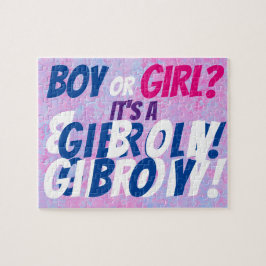 Boy Gender Reveal Jigszle Puzzle Pussel