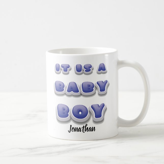 Boy Gender Reveal Newborn Mugg Gift (Höger)