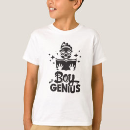 Boy Genius Back to school Kids Cute Quote T Shirt