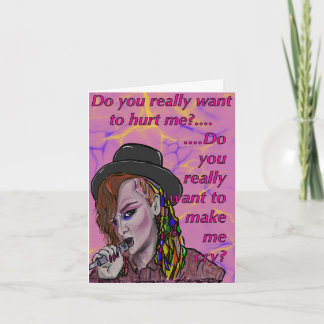 Boy George Card Valentines day Kort