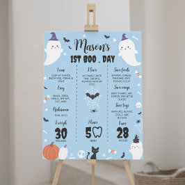 Boy Ghost 1:a Birthday Milestone-tecken Poster