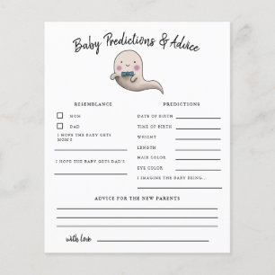Boy Ghost Little Boo Predications & Advice Card