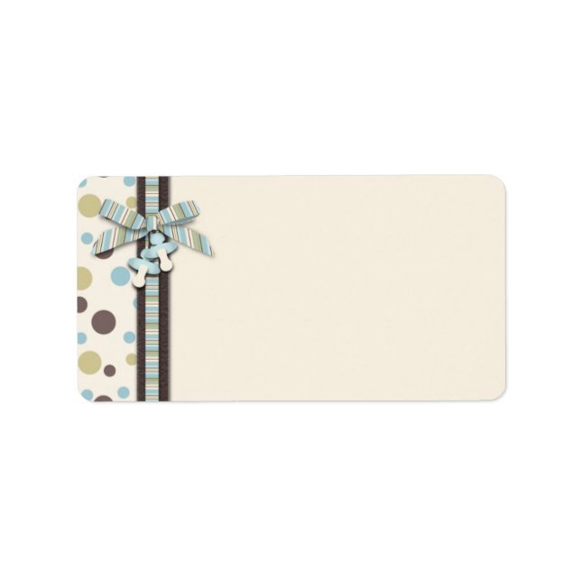 Boy Gift Label Adressetikett (Framsidan)