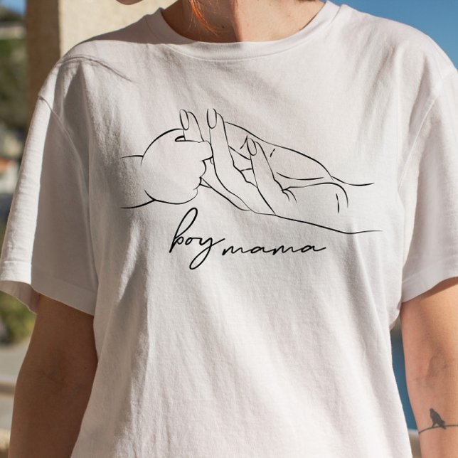 Boy/Girl Anpassningsbar Text för Mamma T Shirt (Skapare uppladdad)