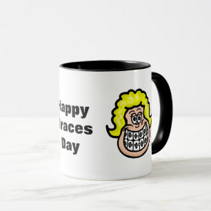 Boy Girl Braces Day Mugg