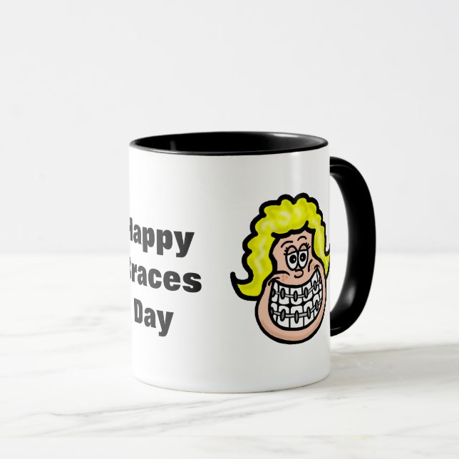 Boy Girl Braces Day Mugg (Framsida höger)