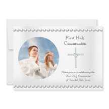 Boy Girl First Heliga Communion White Kor Photo