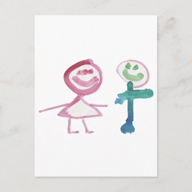 Boy & Girl Vykort (Framsida)