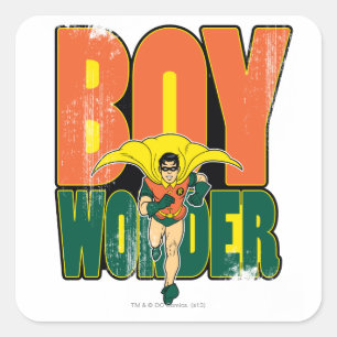 Boy  Graphic Fyrkantigt Klistermärke